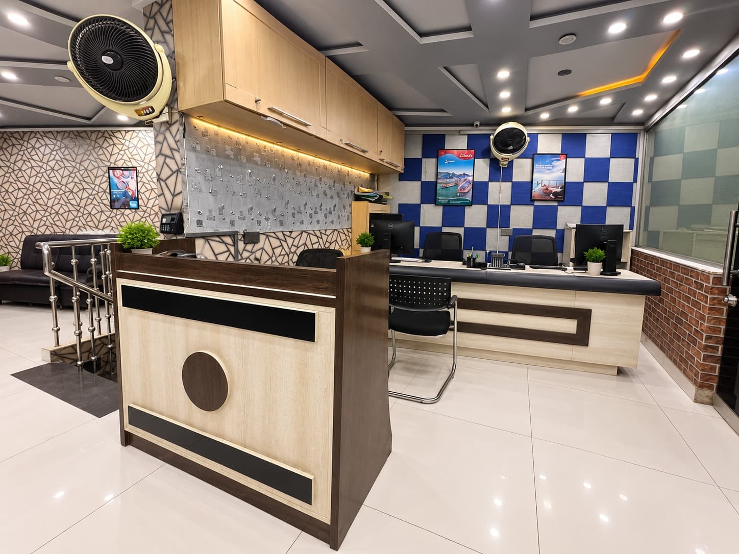 AMG Travel & Tours reception area